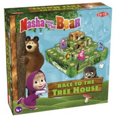 masha och björnen race to the tree house tactic spel